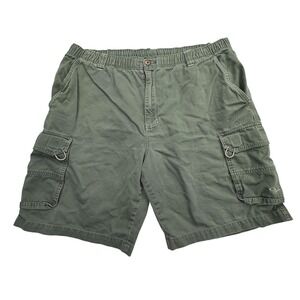 Vintage Ocean Pacific Shorts XL Green Cargo Patina Skater Surfer OP 90s Elastic